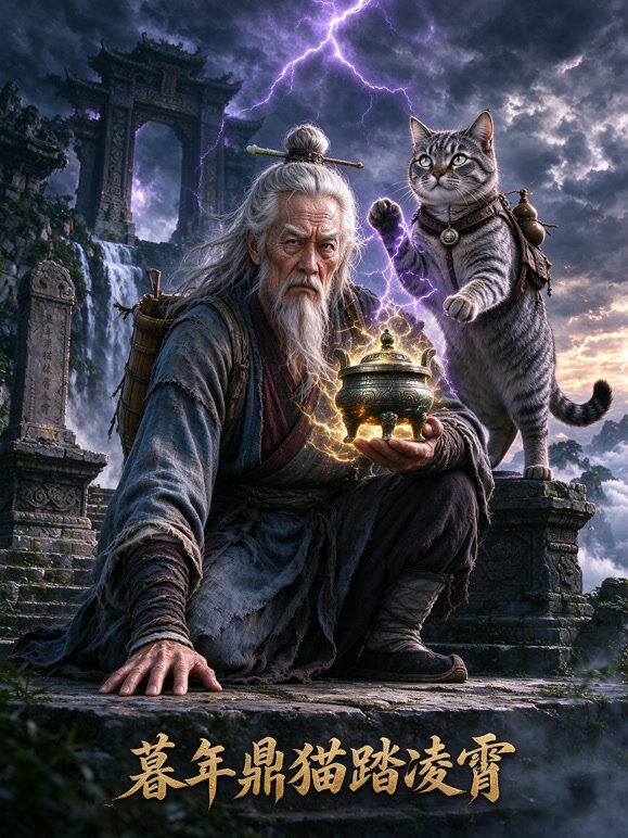 暮年鼎猫踏凌霄