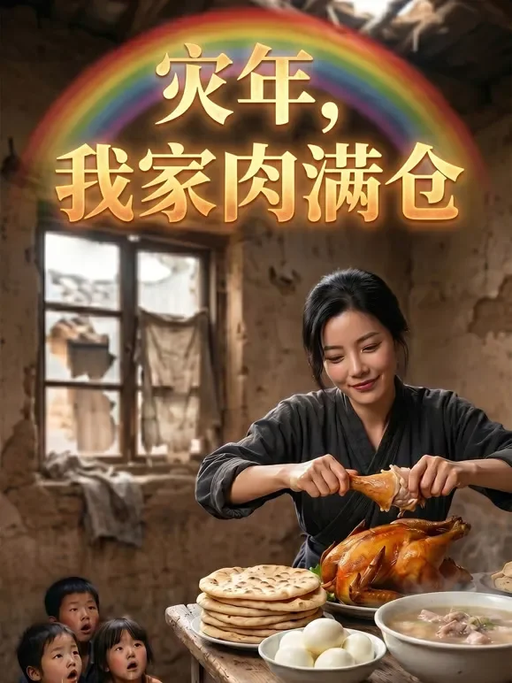 灾年，我家肉满仓短剧海报