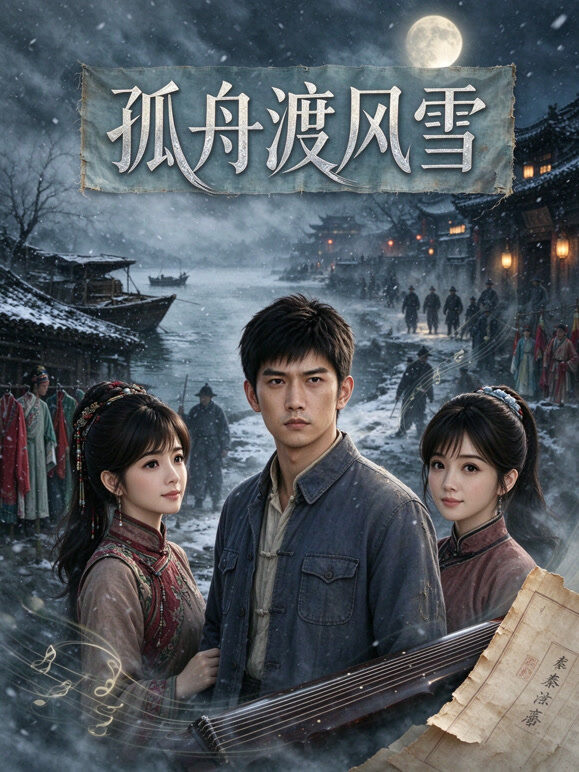 孤舟渡风雪