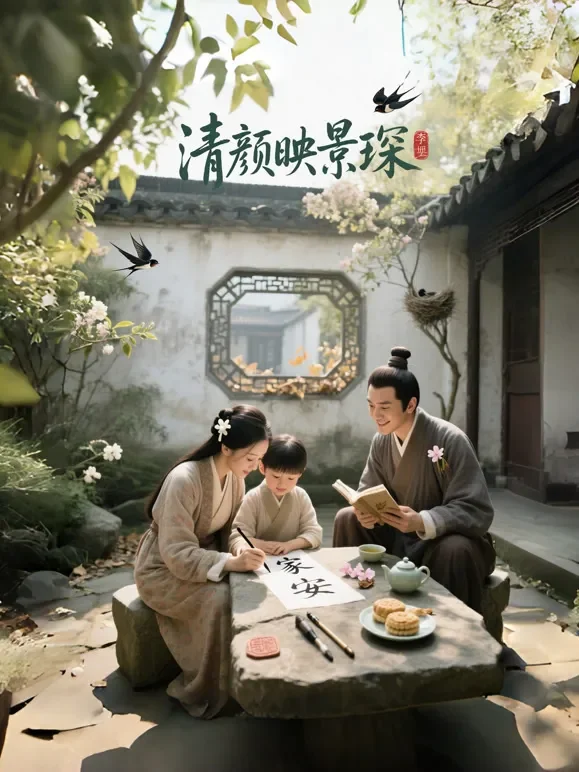 清颜映景琛短剧海报