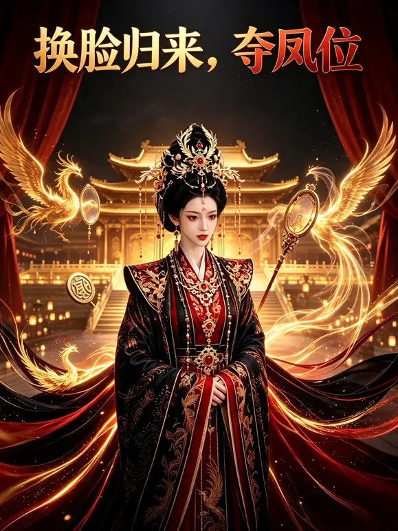 《换脸归来，夺凤位》短剧海报