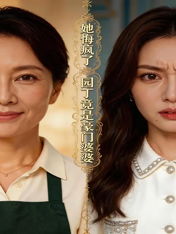 《她悔疯了，园丁竟是豪门婆婆》短剧海报