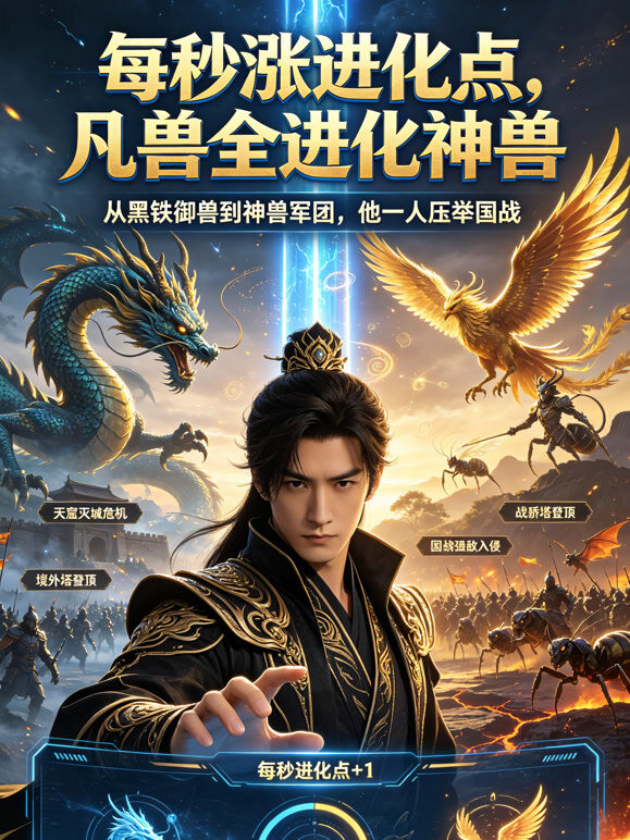 每秒涨进化点，凡兽全进化神兽