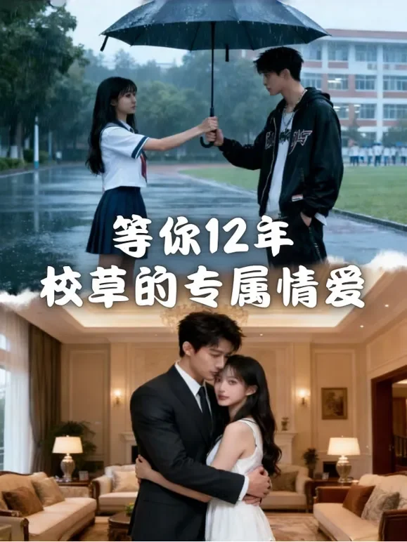 等你12年，校草的专属情爱短剧海报