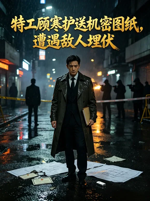 特工顾寒护送机密图纸，遭遇敌人埋伏短剧海报