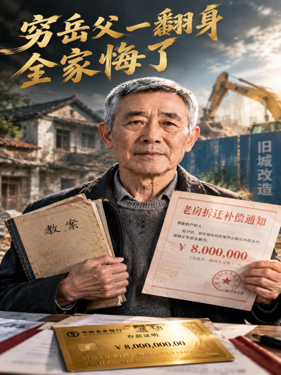 穷岳父一翻身全家悔了