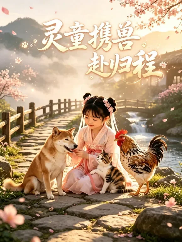 灵童携兽赴归程短剧海报