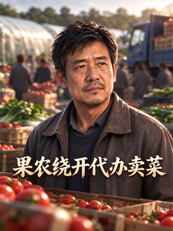 果农绕开代办卖菜