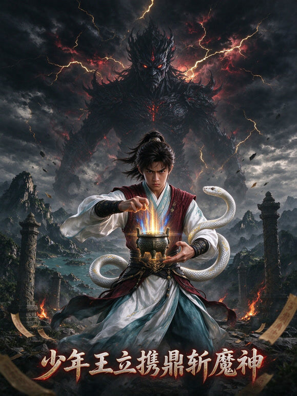 少年王立携鼎斩魔神