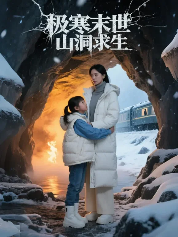 极寒末世，山洞求生短剧海报
