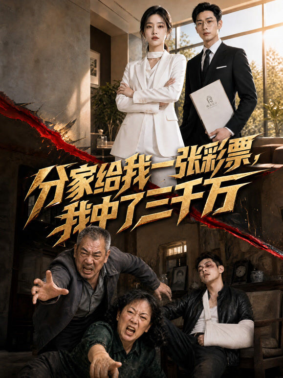 分家给我一张彩票，我中了三千万