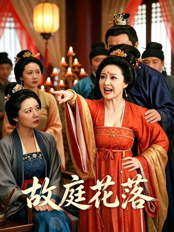 故庭花落