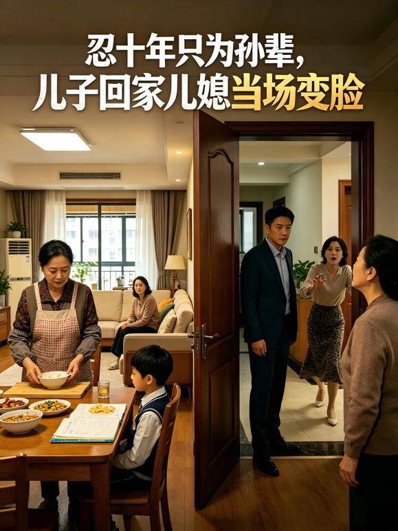 忍十年只为孙辈，儿子回家儿媳当场变脸