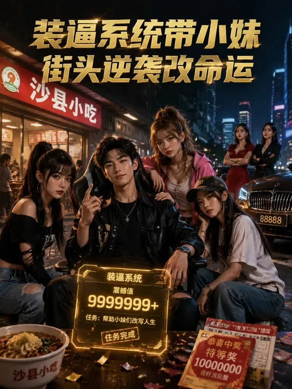 装逼系统带小妹街头逆袭改命运短剧海报