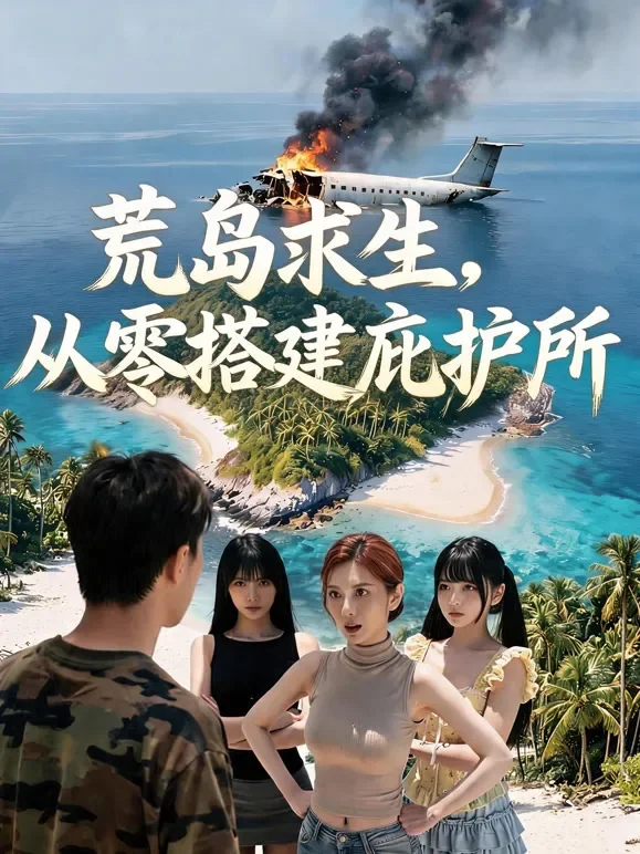 荒岛求生，从零搭建庇护所短剧海报