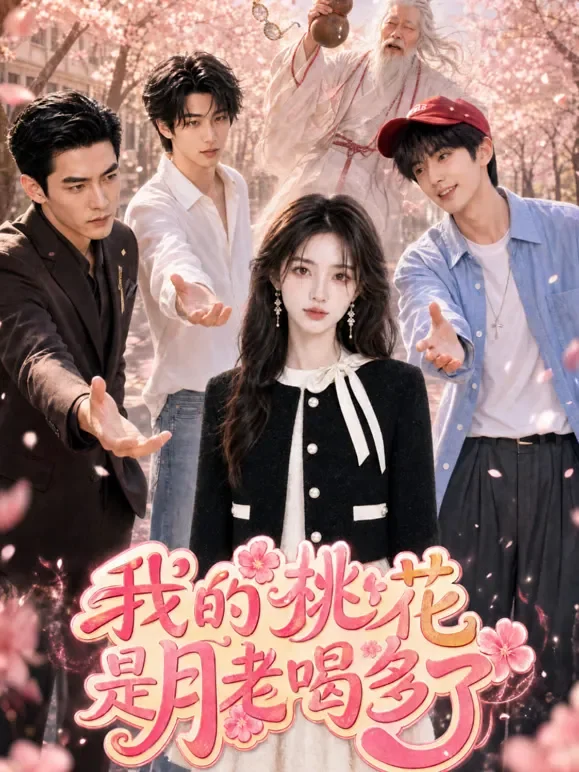 我的桃花是月老喝多了短剧海报