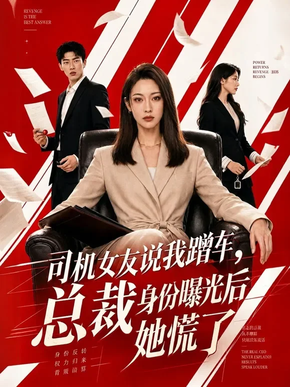 司机女友说我蹭车，总裁身份曝光后她慌了短剧海报