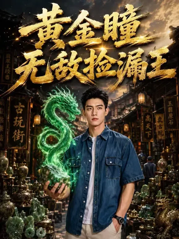 黄金瞳无敌捡漏王短剧海报