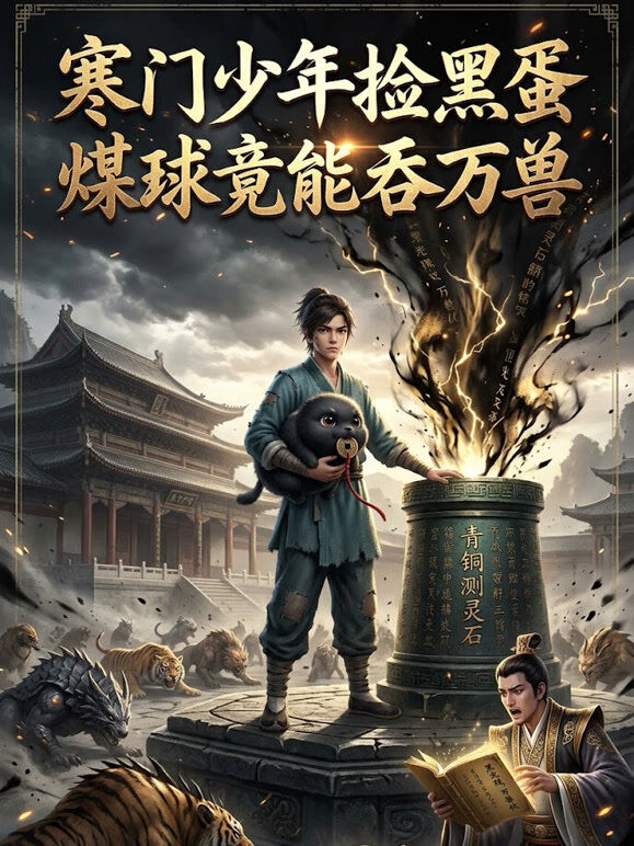寒门少年捡黑蛋，煤球竟能吞万兽