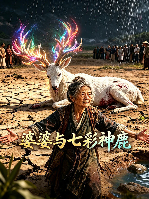 婆婆与七彩神鹿