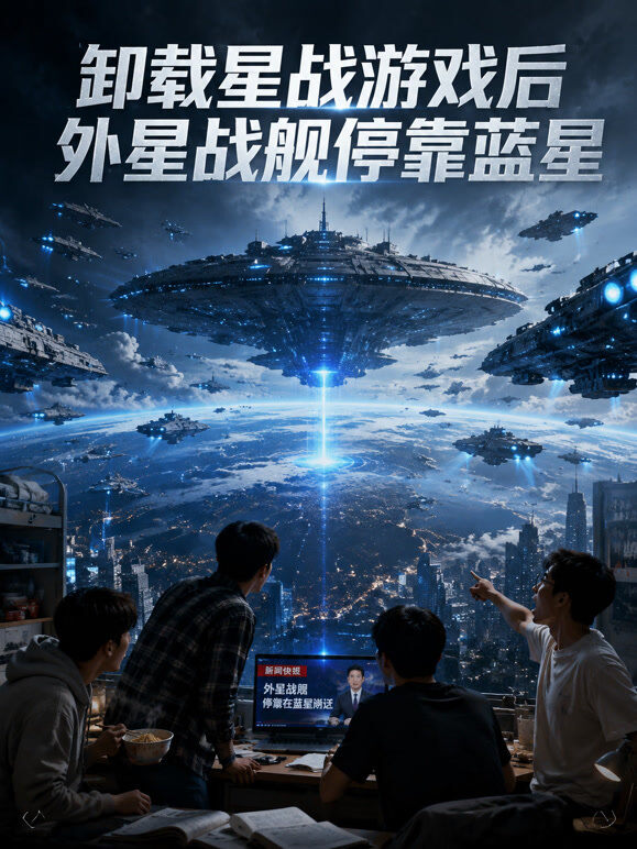 卸载星战游戏后外星战舰停靠蓝星