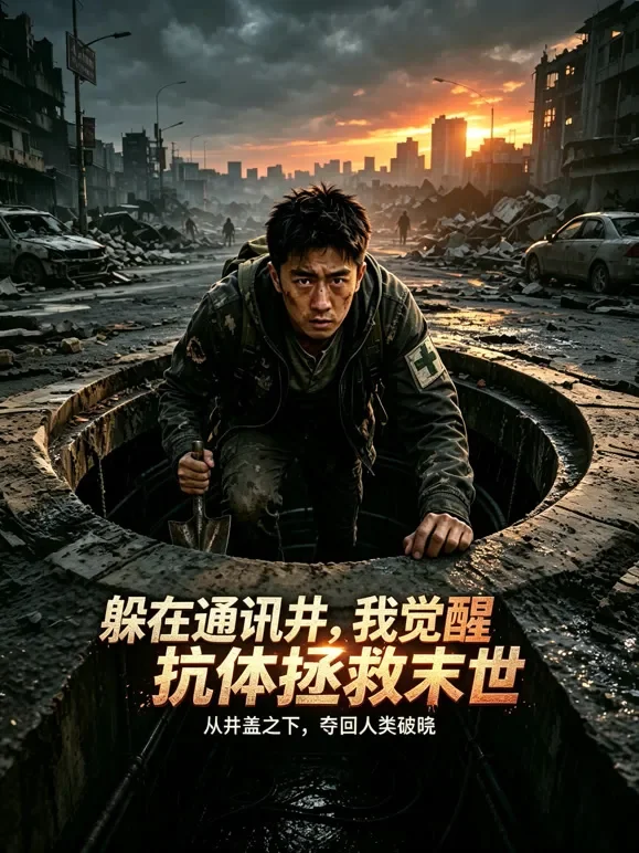 躲在通讯井，我觉醒抗体拯救末世短剧海报