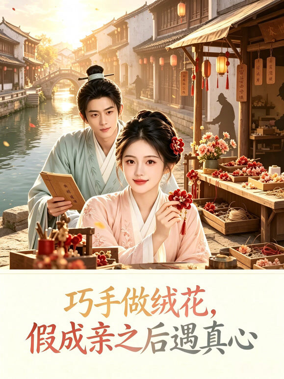 巧手做绒花，假成亲之后遇真心