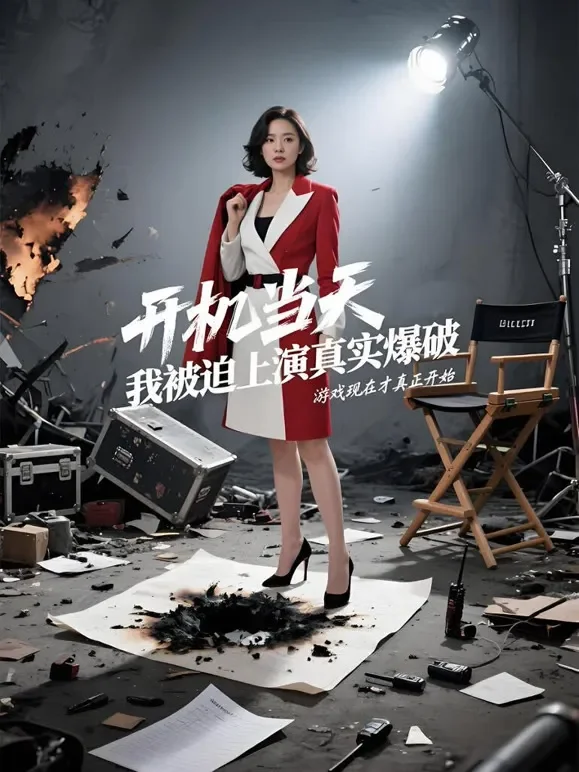 开机当天，我被迫上演真实爆破短剧海报