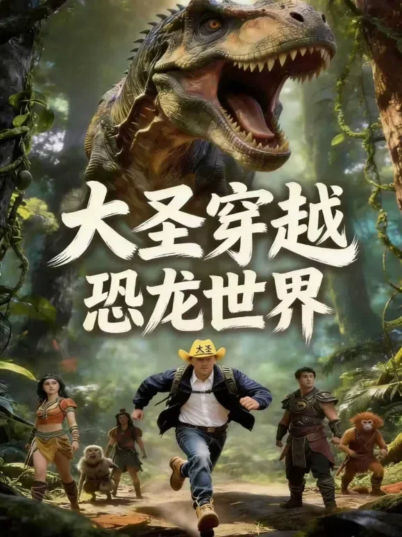 大圣穿越恐龙世界短剧海报