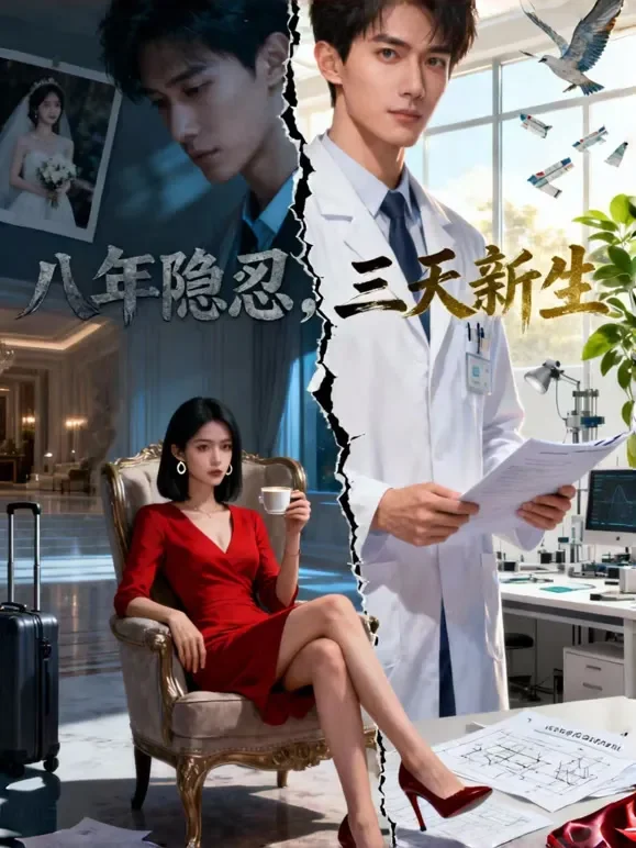 八年隐忍，三天新生短剧海报