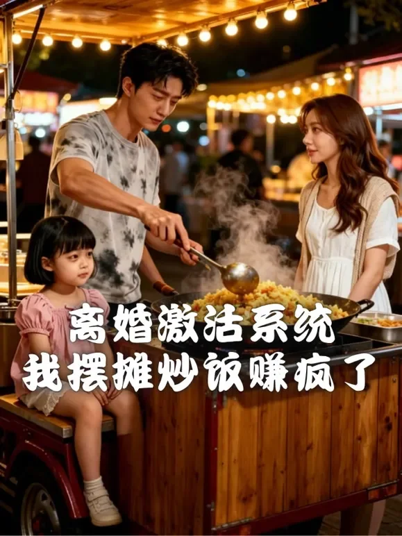 离婚激活系统，我摆摊炒饭赚疯了短剧海报
