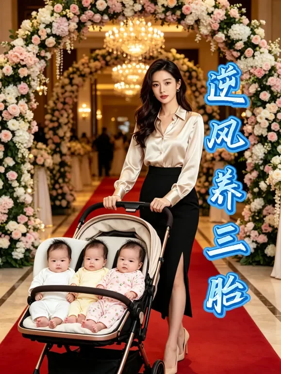 逆风养三胎短剧海报