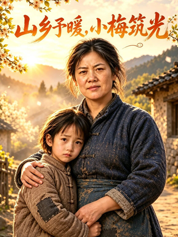 山乡予暖，小梅筑光