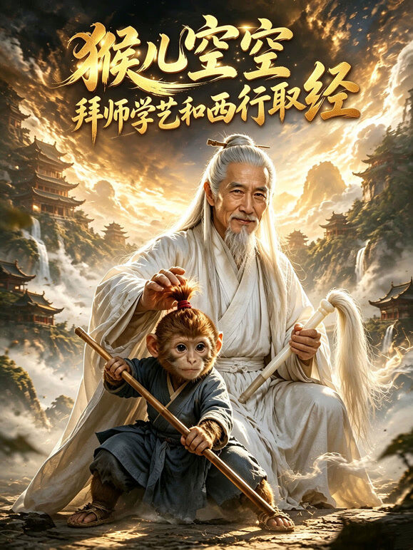 猴儿空空拜师学艺和西行取经