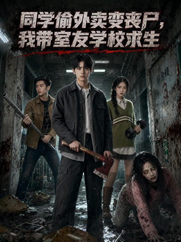 同学偷外卖变丧尸，我带室友学校求生