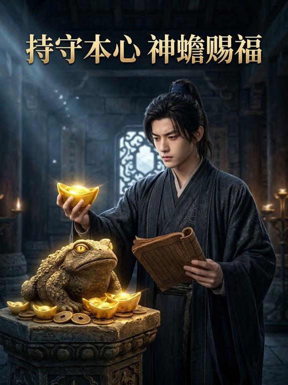 持守本心神蟾赐福
