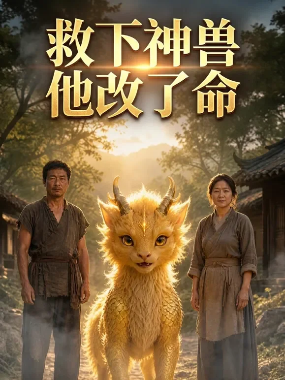 救下神兽他改了命短剧海报