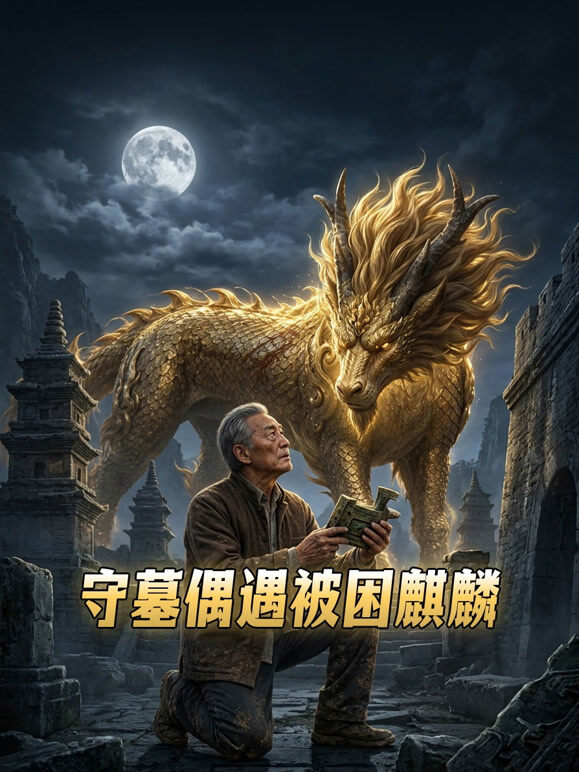 守墓偶遇被困麒麟