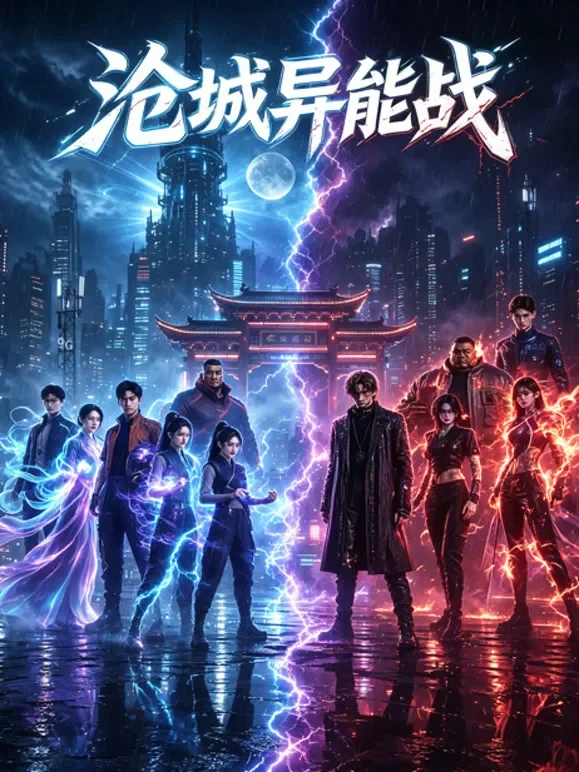 《沧城异能战》短剧海报