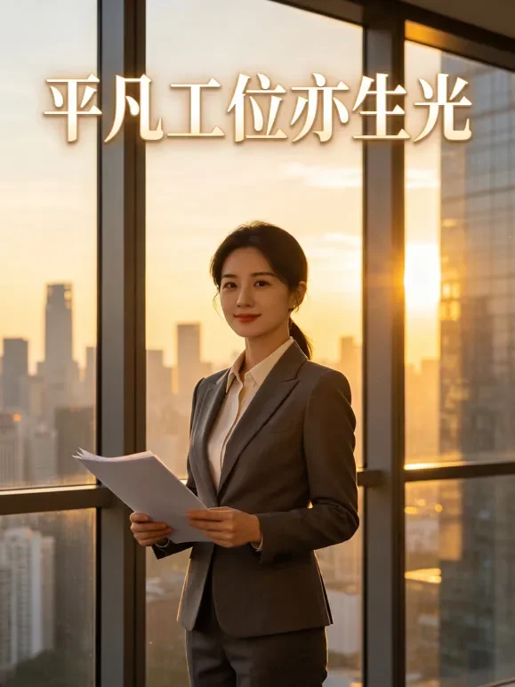 平凡工位亦生光短剧海报