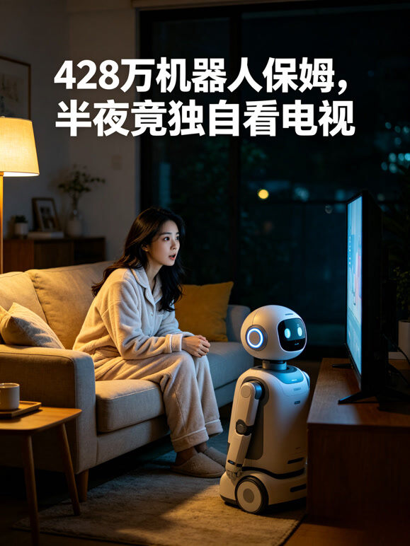 428万机器人保姆，半夜竟独自看电视