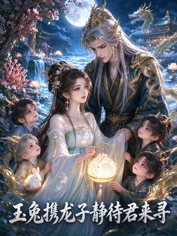 玉兔携龙子静待君来寻
