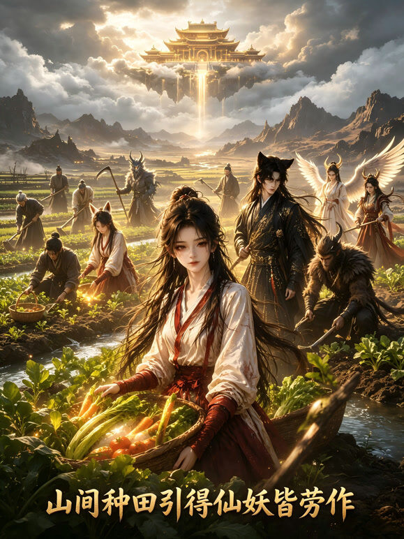 山间种田引得仙妖皆劳作