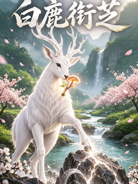 白鹿衔芝