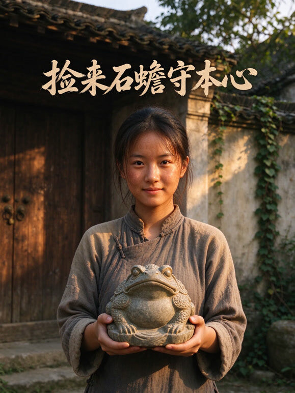 捡来石蟾守本心