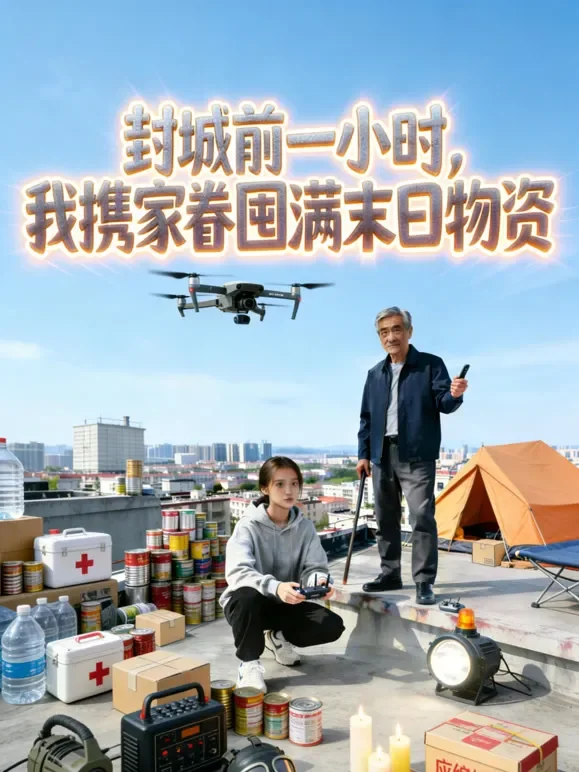 封城前一小时，我携家眷囤满末日物资短剧海报