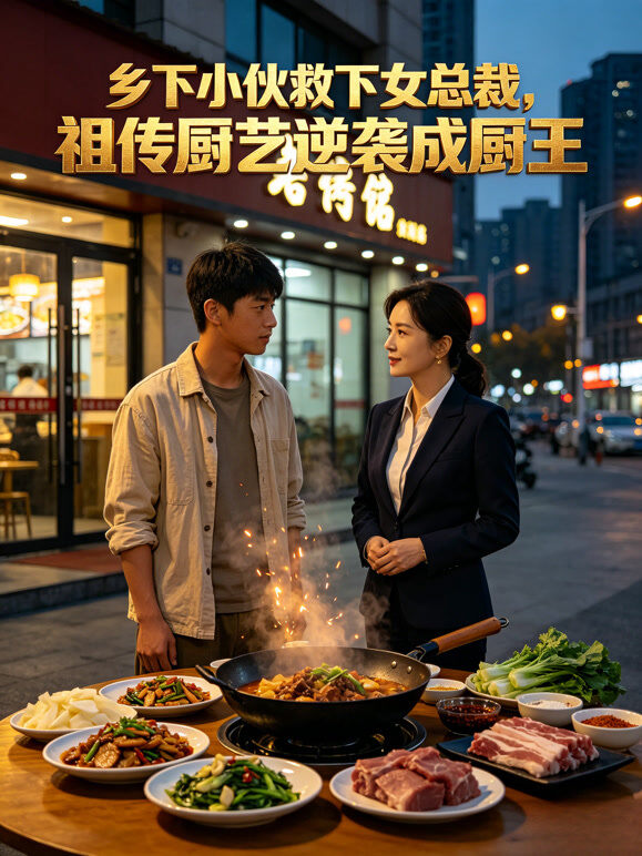 乡下小伙救下女总裁，祖传厨艺逆袭成厨王