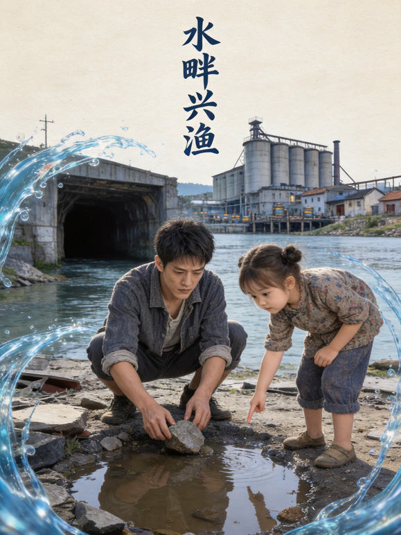 水畔兴渔