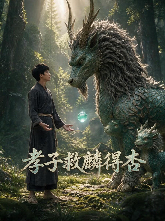 孝子救麟得杏