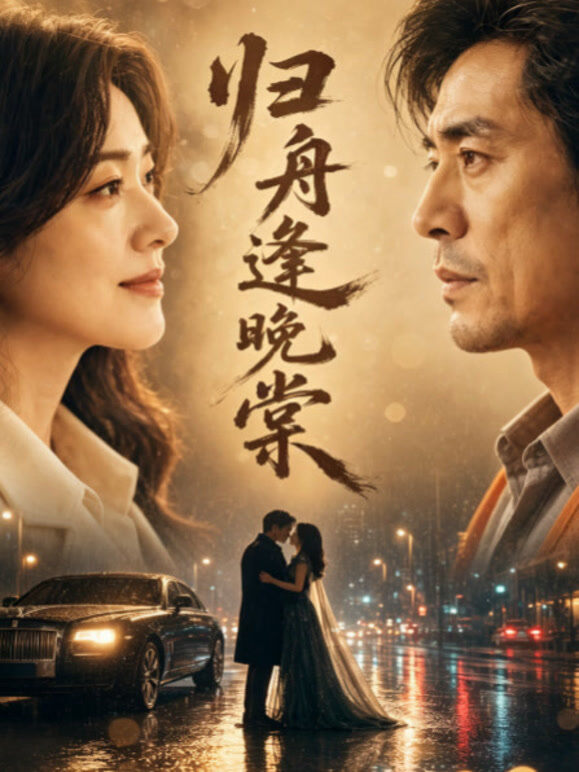 归舟逢晚棠